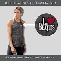 ogi ladies pulse phantom tank - i love the beatles