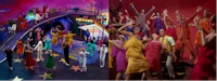 a group of people dancing on a stage