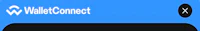 wallet connect logo on a blue background