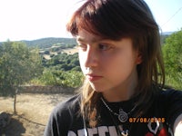 a girl wearing a black shirt