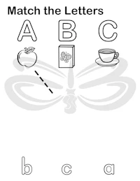match the letters worksheet