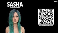a qr code for the character sasha