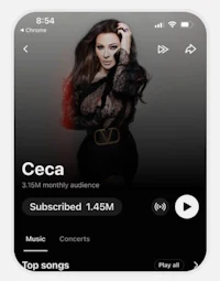 ceca music app screenshot
