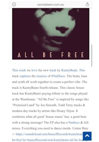 all be free - screenshot