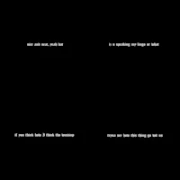 a black screen with text on it