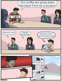 our profits are going down on twitter i didn't find me a solution