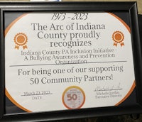 the arc of indiana county recognizes 50 partners