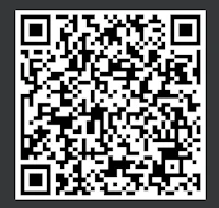 a qr code on a black background
