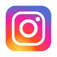 the instagram logo on a black background