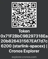 a qr code for the token cronos explorer