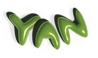 a green logo with the word yan