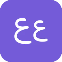 a purple icon with the number 3 on it