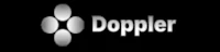 doppler logo on a black background