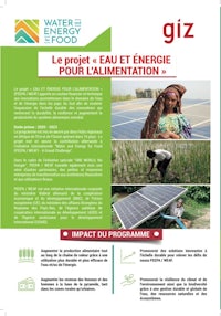 a flyer for water and energy