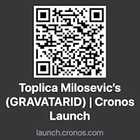 the qr code for topica milosevic's gravevard cronos launch