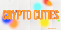 a white background with the words crypt cuties on it