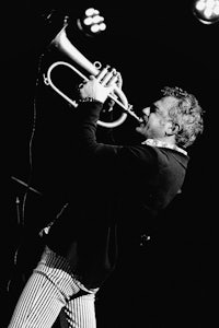 a man playing a trumpet