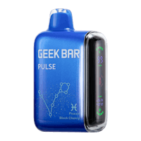 the geek bar pulse e - cigarette is shown on a black background