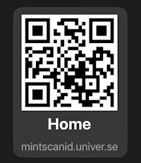 a qr code with the words home on it