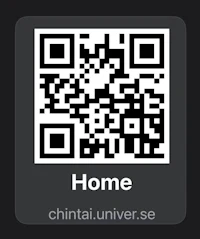 a qr code with the word home on it