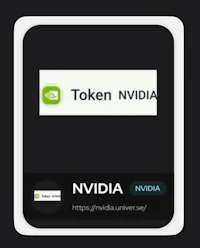 token nvidia logo on a black background