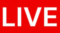 the live logo on a red background