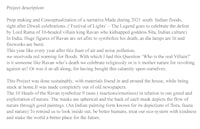 a document with a description of a project