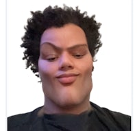 a photo of a man with a fake face