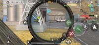 a screenshot of a shooter game with a scope