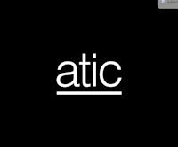 the word attic on a black background