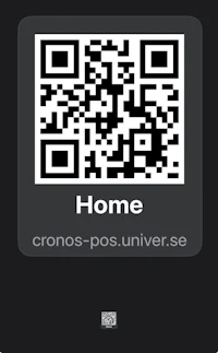 a qr code with the word home on it