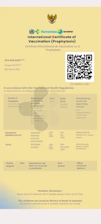 a document with a qr code on it