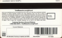 a credit card with a barcode on it