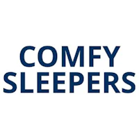 comfy sleepers logo on a white background