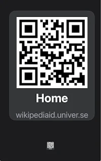 a screenshot of a qr code that says home