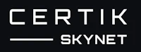 certik skynet logo on a black background