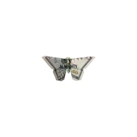 a butterfly with the word money on it
