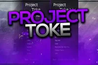 a purple screen with the words project toke
