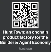hunt town an onchain product factory for the builder & agent economy