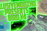 an image of a gun with the words lusimodz presents bird v4