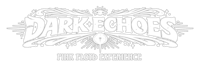 a logo for darkchoes, a black and white logo