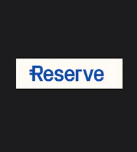 reserve logo on a black background