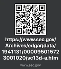 a qr code with the text seg archives edgar data