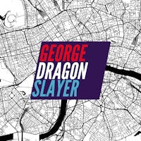 the logo for george dragon slayer