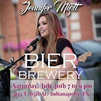 a flyer for jennifer mctt's beer brewery