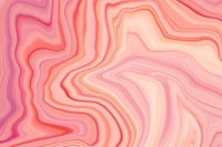 a pink and orange marble background with wavy lines