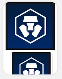 a square sticker with a hexagon on it