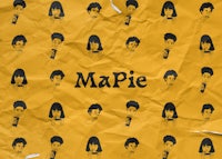 a yellow paper with the word mapie on it
