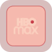 the hbo max logo on a pink square