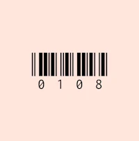 a barcode on a pink background